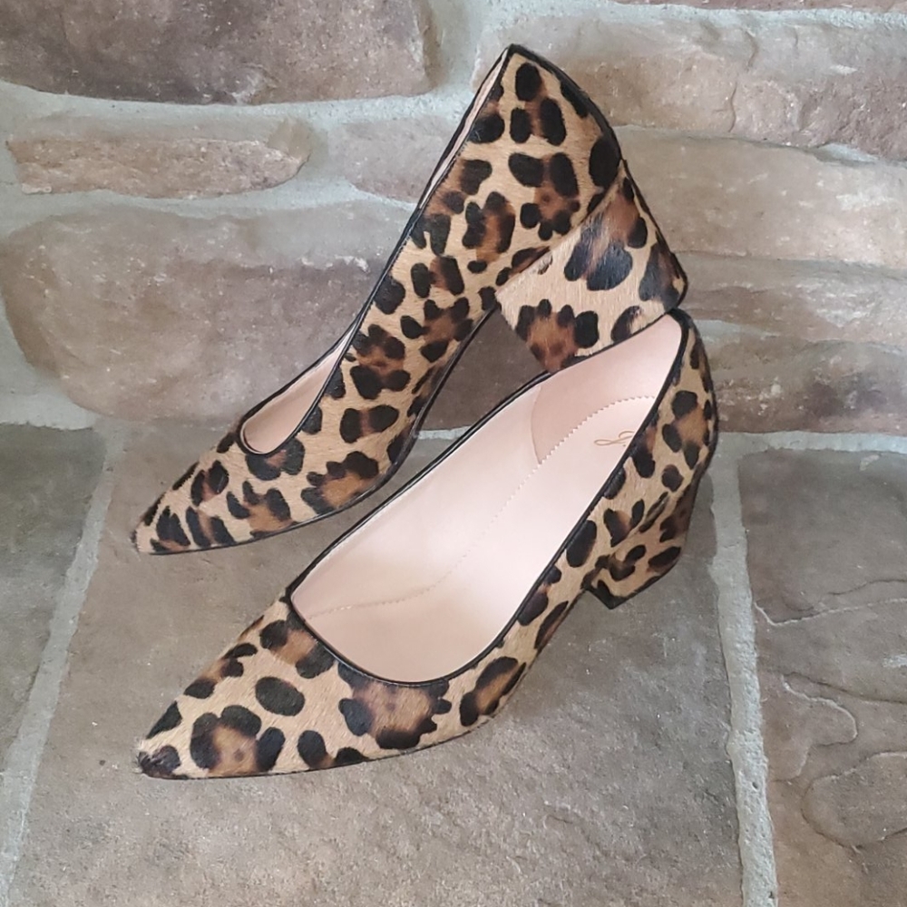 J Crew Leopard pump